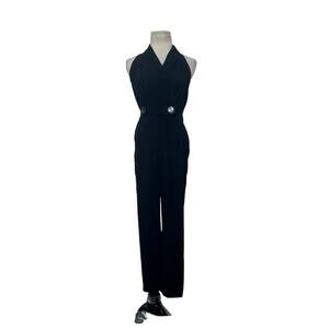Cartonnier black sleeveless jumpsuit size 2